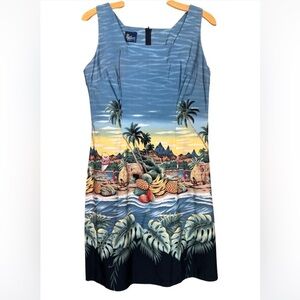 Vintage Royal Creations Made in Hawaii dress with tropical print Size Large